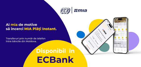 Activează în aplicația ECBank Plăți Instante MIA