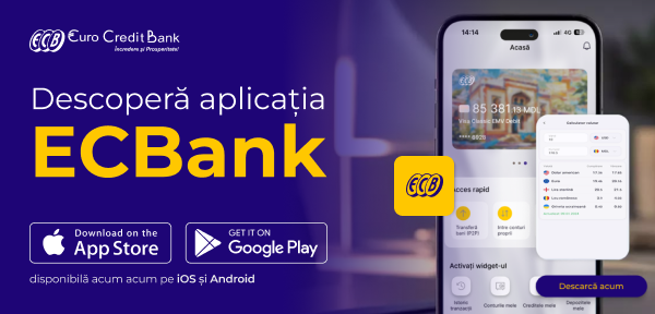 Noua versiune ECBank Mobile: mai rapidă, mai sigură, mai eficientă
