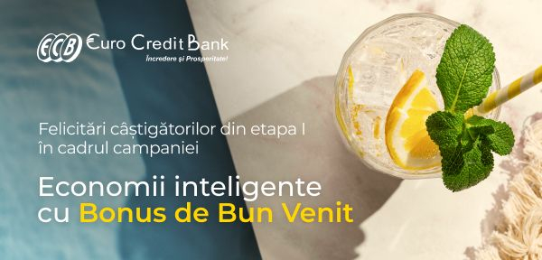 Primii câștigători ai campaniei „Economii inteligente cu Bonus de Bun Venit”