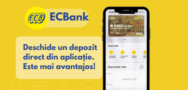  ECBank - Deschide un depozit direct din aplicație